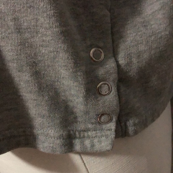 Victoria’s Secret Crop Lounge Top-Sz M/Oversized Fit-Gray-Cotton Blend-EUC - Picture 6 of 16